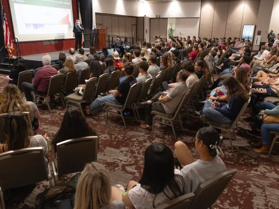 Audience at Valtrie Rountree's lecture