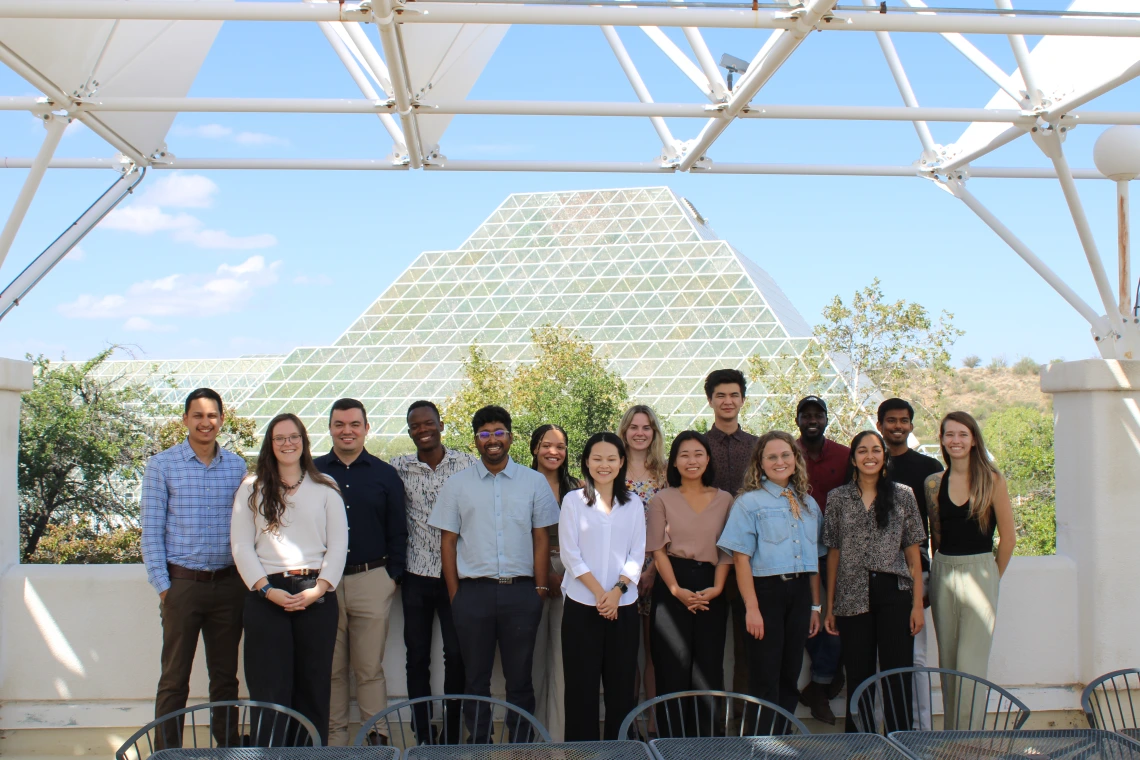 Carson Scholars 2024-2025 Cohort at Biosphere 2